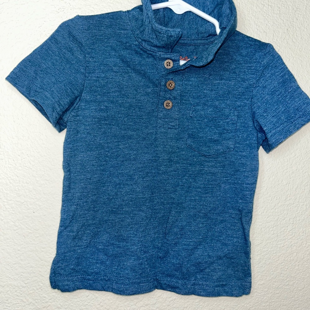 Cat & Jack Blue Button Down Kids Shirt